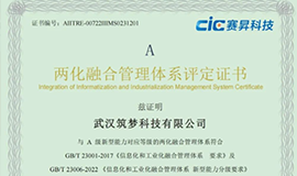 好消息！筑梦科技获得两化融合管理体系评定证书
